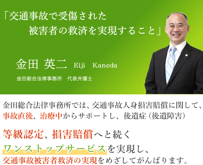 交通事故で受傷された 被害者の救済を実現すること